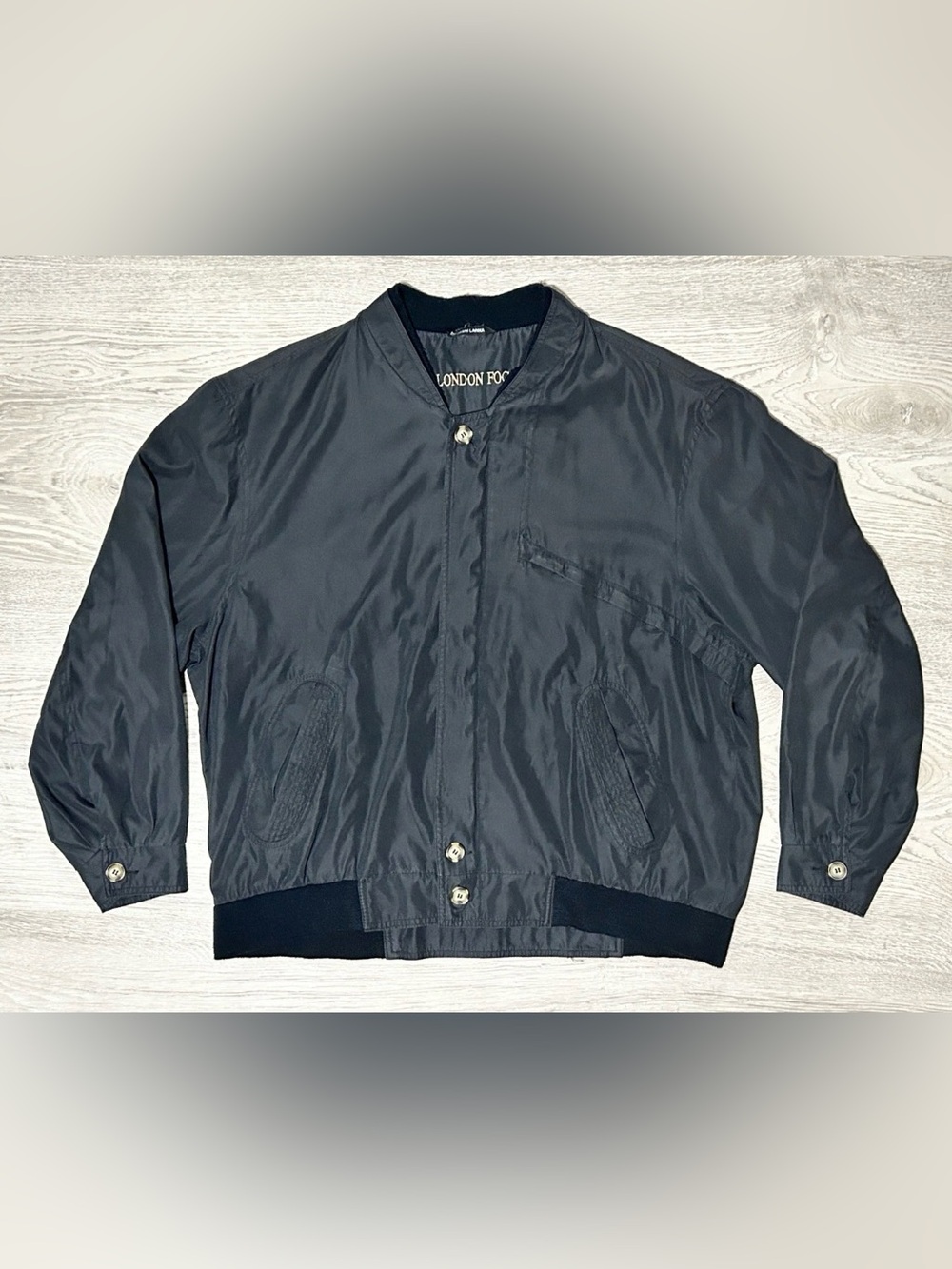 London Fog Men's Black Bomber Jacket